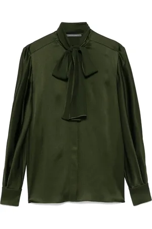 Alberta Ferretti Pussy-bow blouse