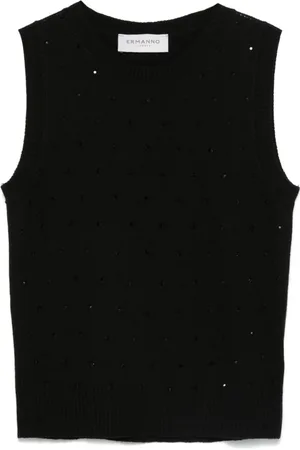 Ermanno Firenze Rhinestone-embellished sweater