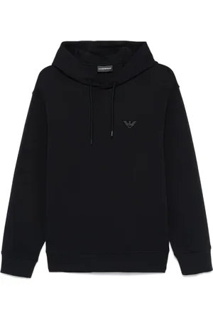 Emporio Armani Flocked-logo hoodie