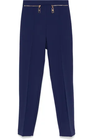 Elisabetta Franchi Straight-leg crepe trousers