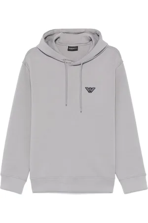 Emporio Armani Flocked-logo hoodie