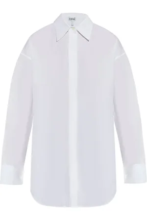 Loewe Draped cotton shirt