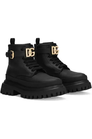 Dolce & Gabbana Appliqué-logo ankle boots