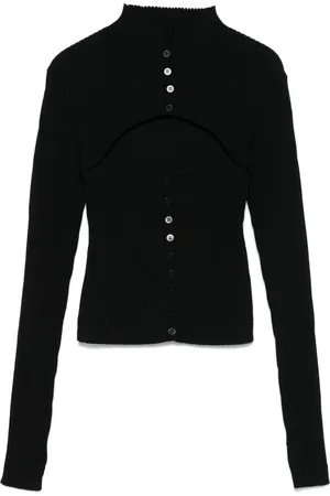 ANDREADAMO Ribbed cut-out sweater