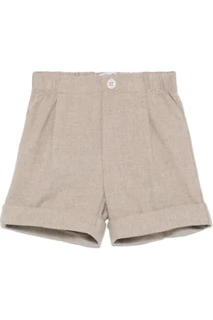 Il gufo Pleat-detail shorts