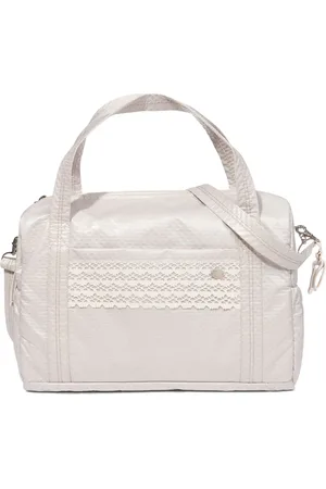 PAZ RODRIGUEZ Crochet-trim cotton changing bag