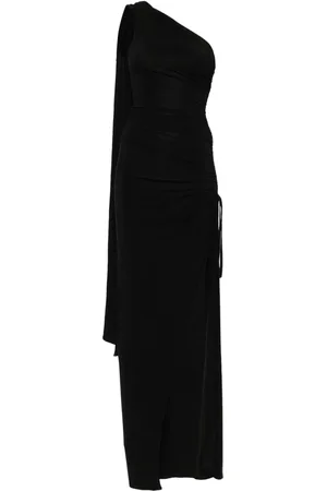 Atu Body Couture Asymmetric ruched maxi dress