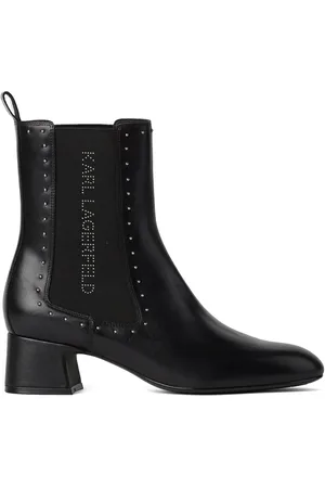 Karl Lagerfeld Bonnie stud-embellished boots