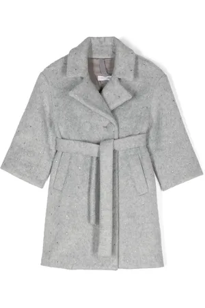 MONNALISA Crystal-embellished coat