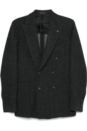 TAGLIATORE Herringbone pattern blazer