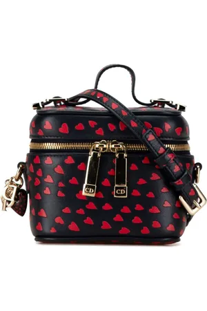 Dior 2021 Micro Lambskin Heart Print Lady Dior Case vanity bag