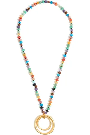Bimba y Lola Gemstone-detail ring-pendant necklace