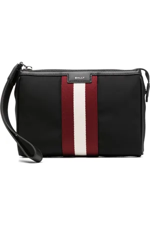 Bally Logo-tape clutch bag