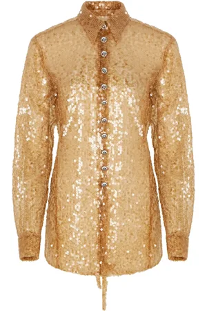Paco rabanne Sequin-embroidered shirt