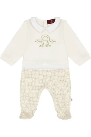 Aigner Logo-embroidered babygrow