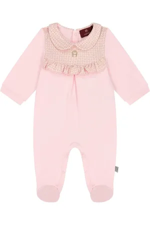 Aigner Logo-embroidered babygrow