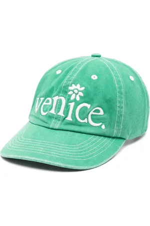 ERL Slogan-embroidered cap