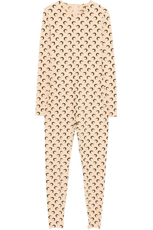 Marine Serre Moon-print jersey jumpsuit