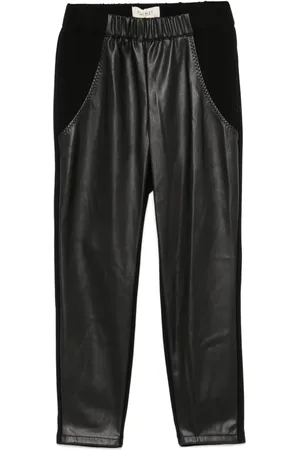 Twin-Set Faux-leather leggings