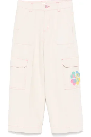 Billieblush Logo-appliqué trousers