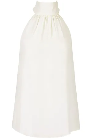 Equipment Silk tie-neck halterneck top