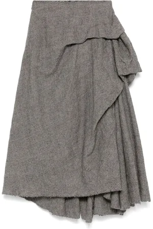 MARC LE BIHAN Gathered midi skirt