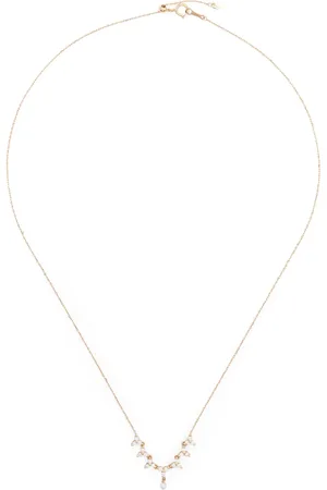 PERSÉE 18kt gold Triangle diamond tennis necklace