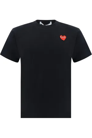 Comme des Garçons Heart-patch cotton T-shirt