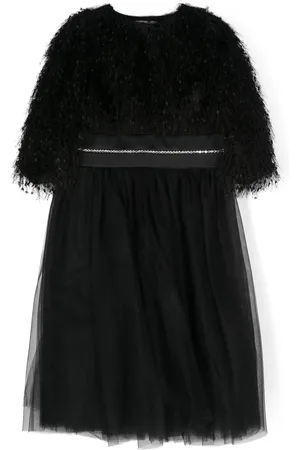 MONNALISA Rhinestone-embellished tulle dress set
