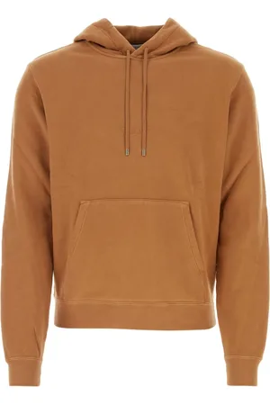 Saint Laurent Logo-embroidered cotton hoodie