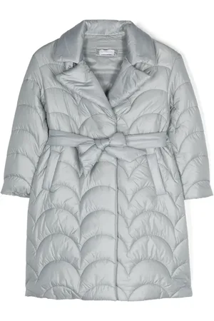 MONNALISA Press-stud belted quilted coat