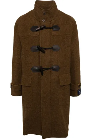 MAN ON THE BOON. Tweed duffle coat
