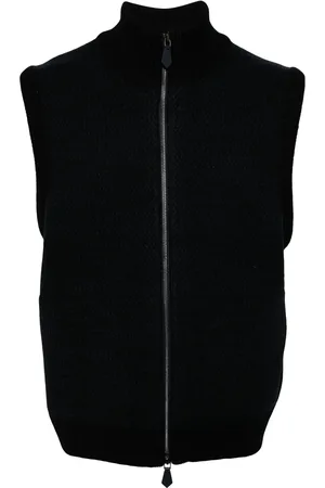 MAN ON THE BOON. Zip-up wool vest