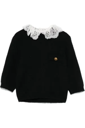 Twin-Set Lace-collar sweater