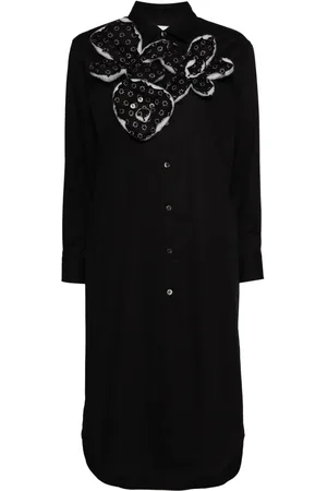 Comme des Garçons Floral-embellishment long sleeves shirt