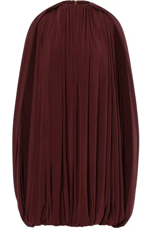 Serafini Gathered cape minidress