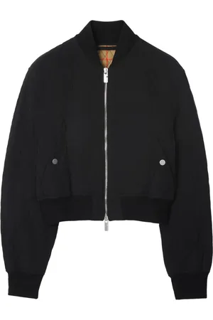 Burberry Quilted cropped bomber jacket