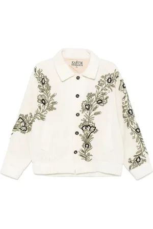 Kartik Research Hand-embroidered floral jacket