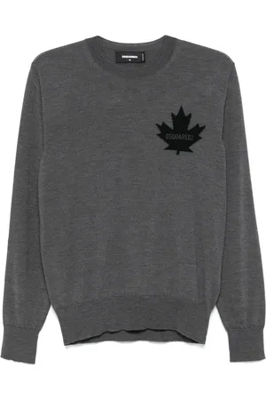 Dsquared2 D2 leaf crew-neck sweater