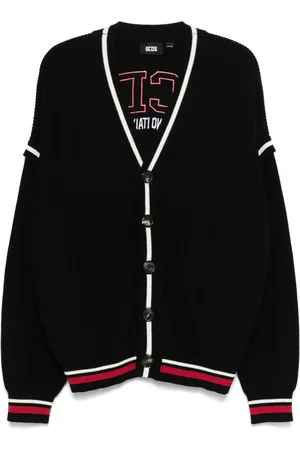 GCDS Logo knit cardigan