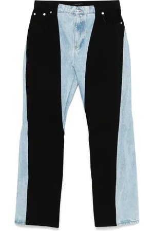 MUGLER Colourblock straight-leg jeans