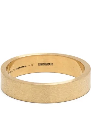 Le Gramme 18kt yellow ribbon brushed ring
