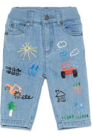 Stella McCartney Illustration-print jeans