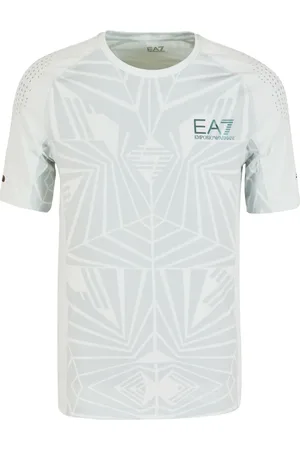 EA7 Logo-print stretch T-shirt