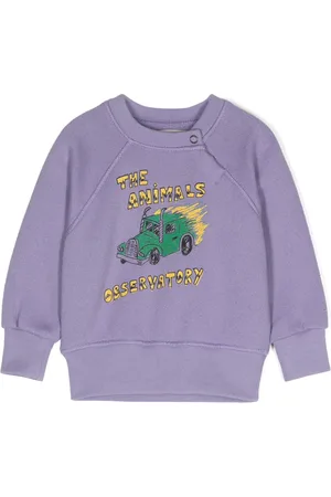 The Animals Observatory Illustration logo-print sweatshirt