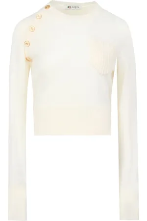 PORTS 1961 Logo-button wool jumper