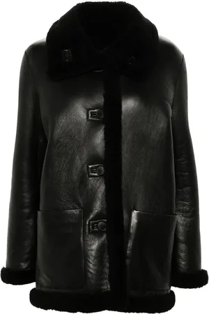 Maje Reversible leather coat