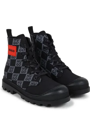 HUGO BOSS Logo lace-up boots