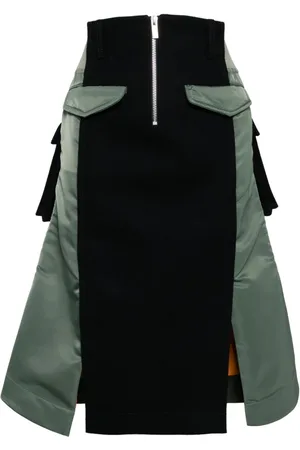 SACAI Patch-design midi skirt