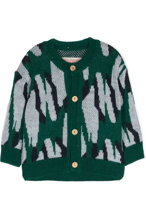The Animals Observatory Serval jacquard cardigan
